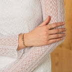 Brazalete Baguette de CZ en Oro