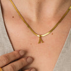 Collar de Cadena de Serpiente - Color Oro