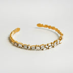 Brazalete Baguette de CZ en Oro