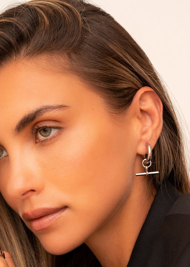Aros T-Bar de Plata