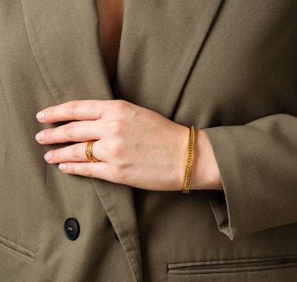 Pulsera de Cadena Curb - Color Dorado