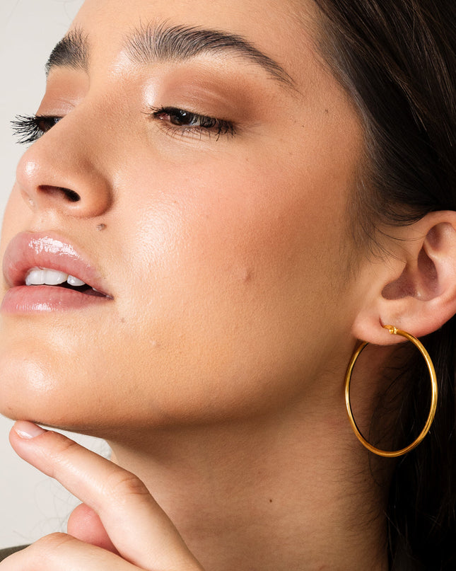 Aros de Oro - Pendientes Elegantes