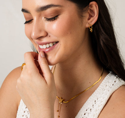 Aros Doble Enlace en Oro