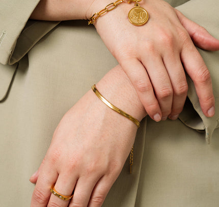 Pulsera de Serpiente en Oro