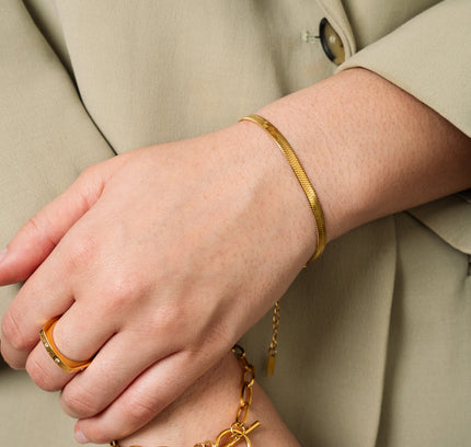Pulsera de Serpiente en Oro