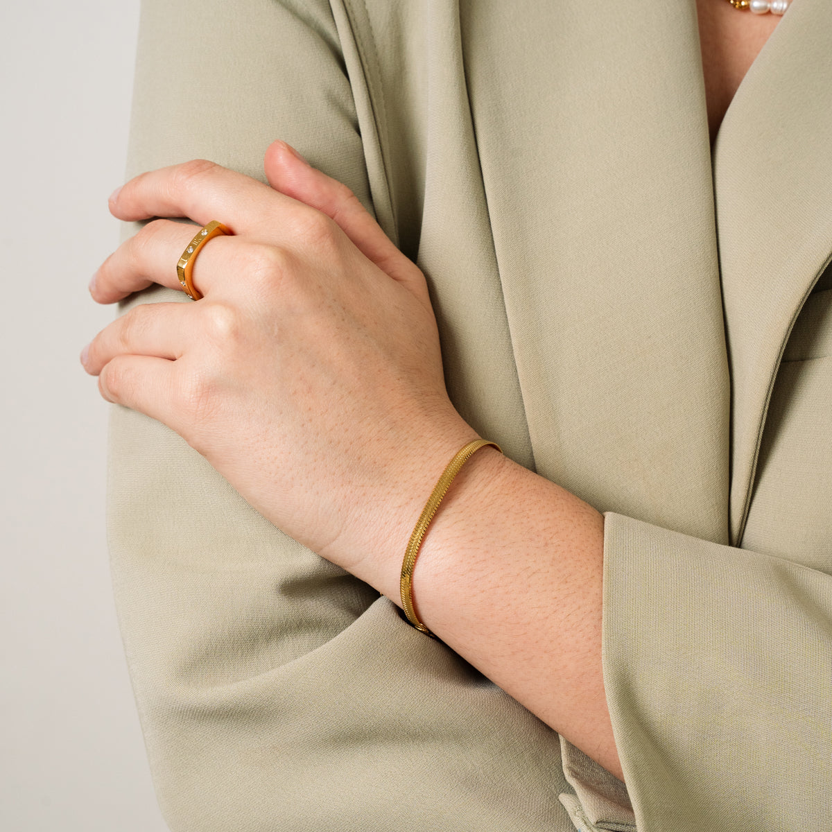 Pulsera de Serpiente en Oro