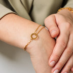 Pulsera de Tenis con Colgante - Oro