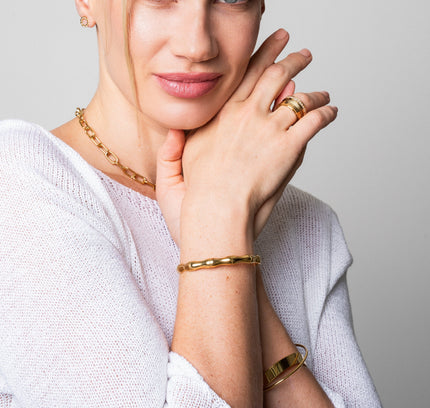 Brazalete de Bambú - Color Oro