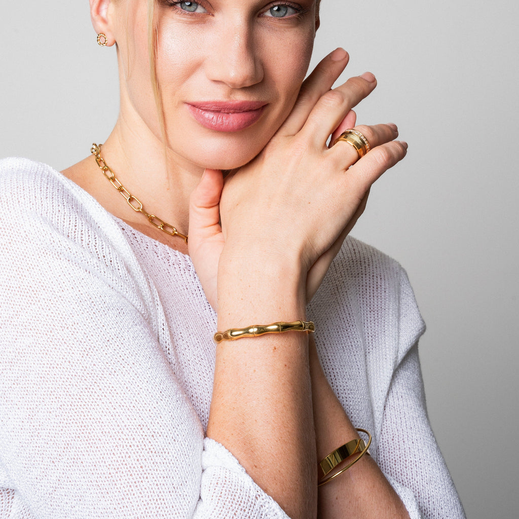 Brazalete de Bambú - Color Oro
