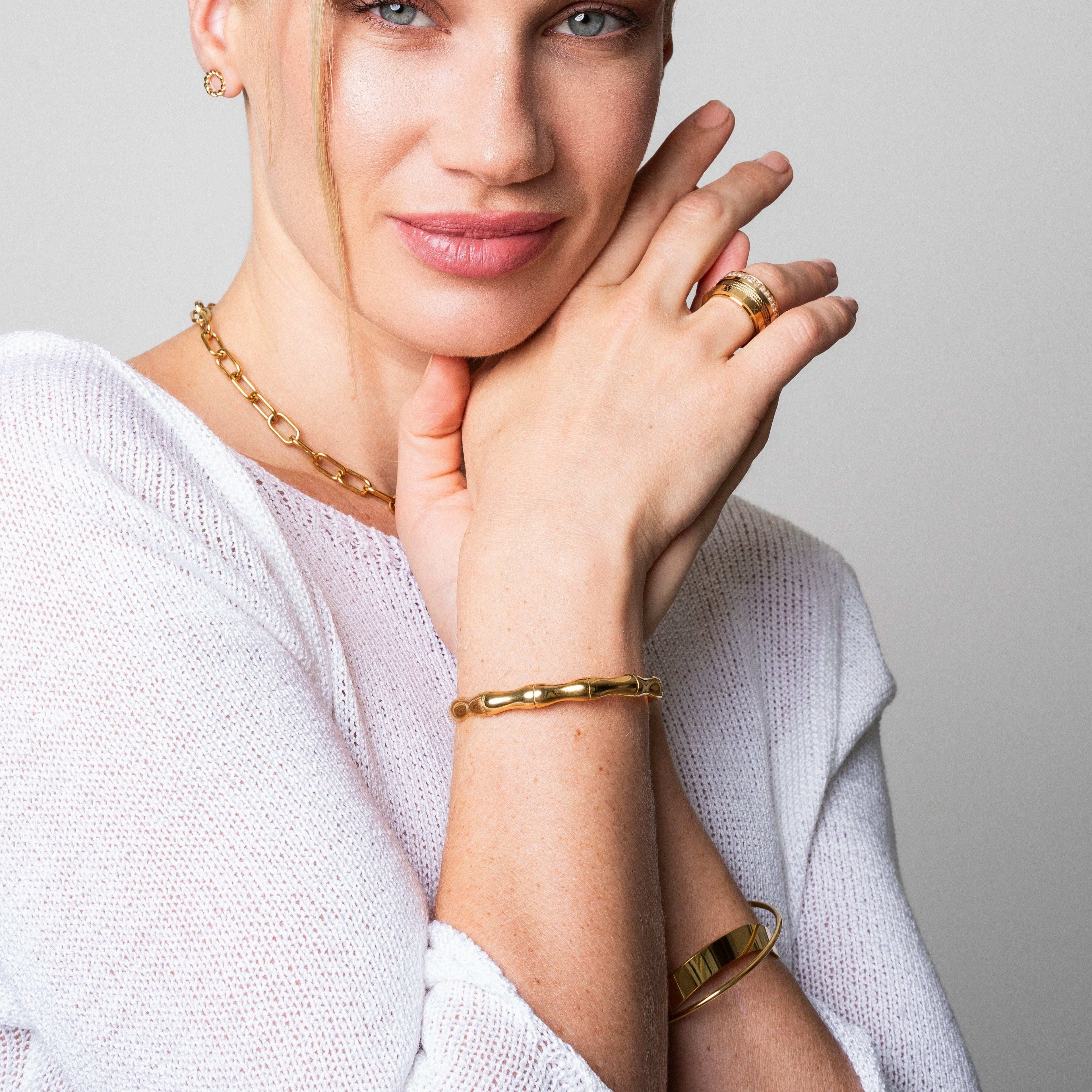 Brazalete de Bambú - Color Oro