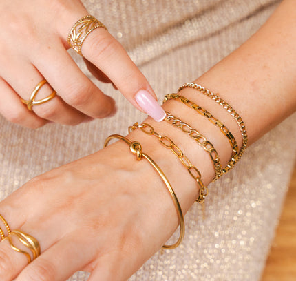 Set de Pulseras Esenciales 2 - Dorado