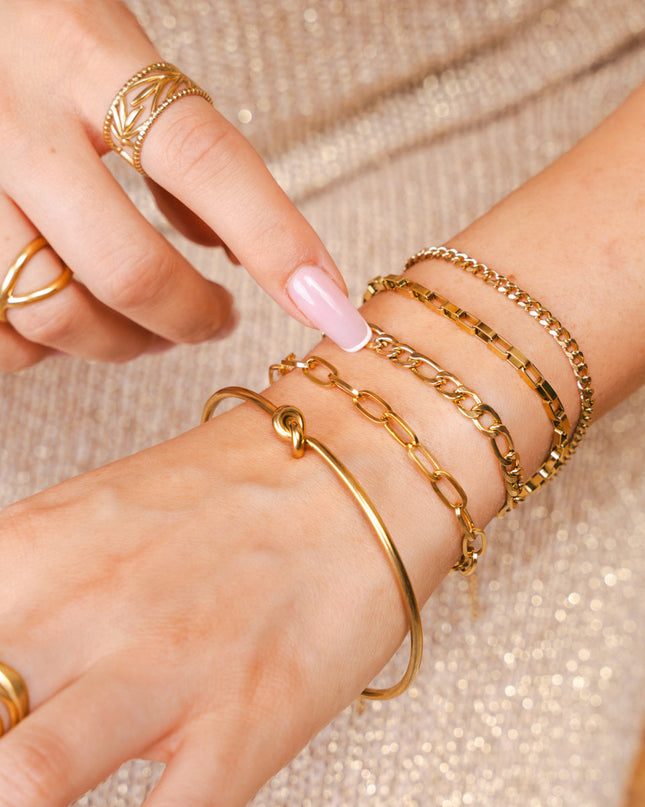 Set de Pulseras Esenciales 2 - Dorado