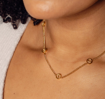 Collar Colgante Sierra en Dorado