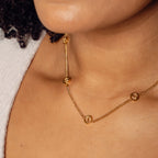 Collar Colgante Sierra en Dorado