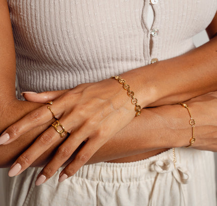 Pulsera de Cadena Santorini en Oro