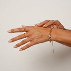 Pulsera de Oro con Colgante de Perla Cora