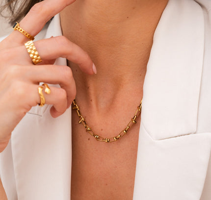 Cairo Gold Choker Necklace
