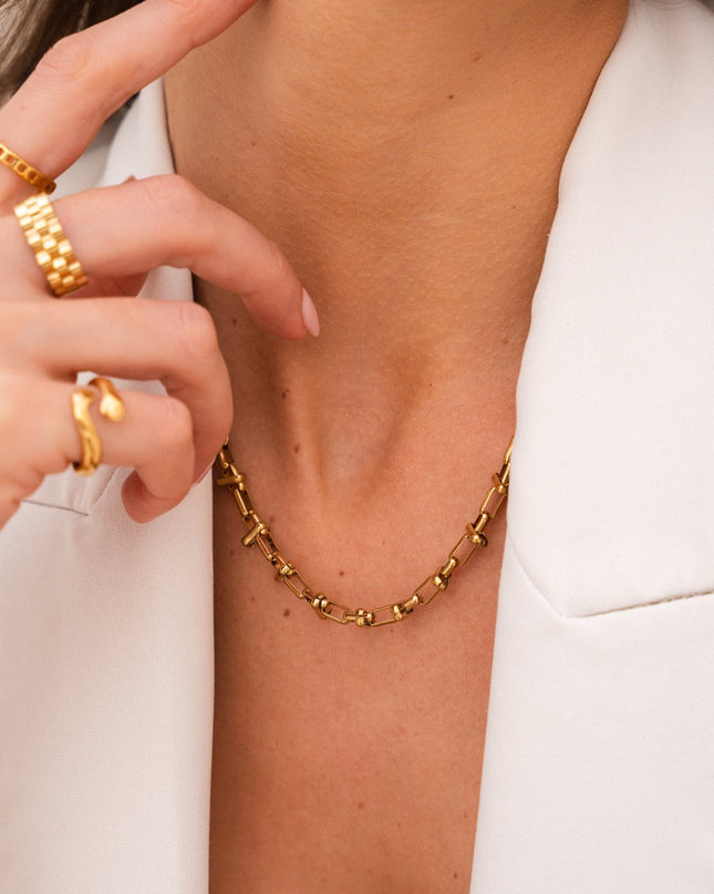 Cairo Gold Choker Necklace