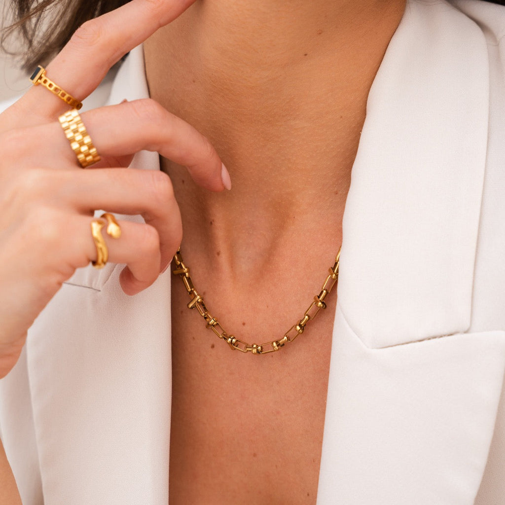 Cairo Gold Choker Necklace