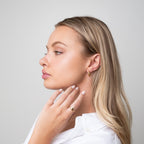 Pendientes Huggie Texturizados en Oro