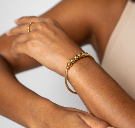 Pulsera Bangle Fidget Calma - Color Oro