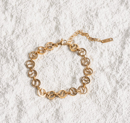 Pulsera de Cadena Santorini en Oro