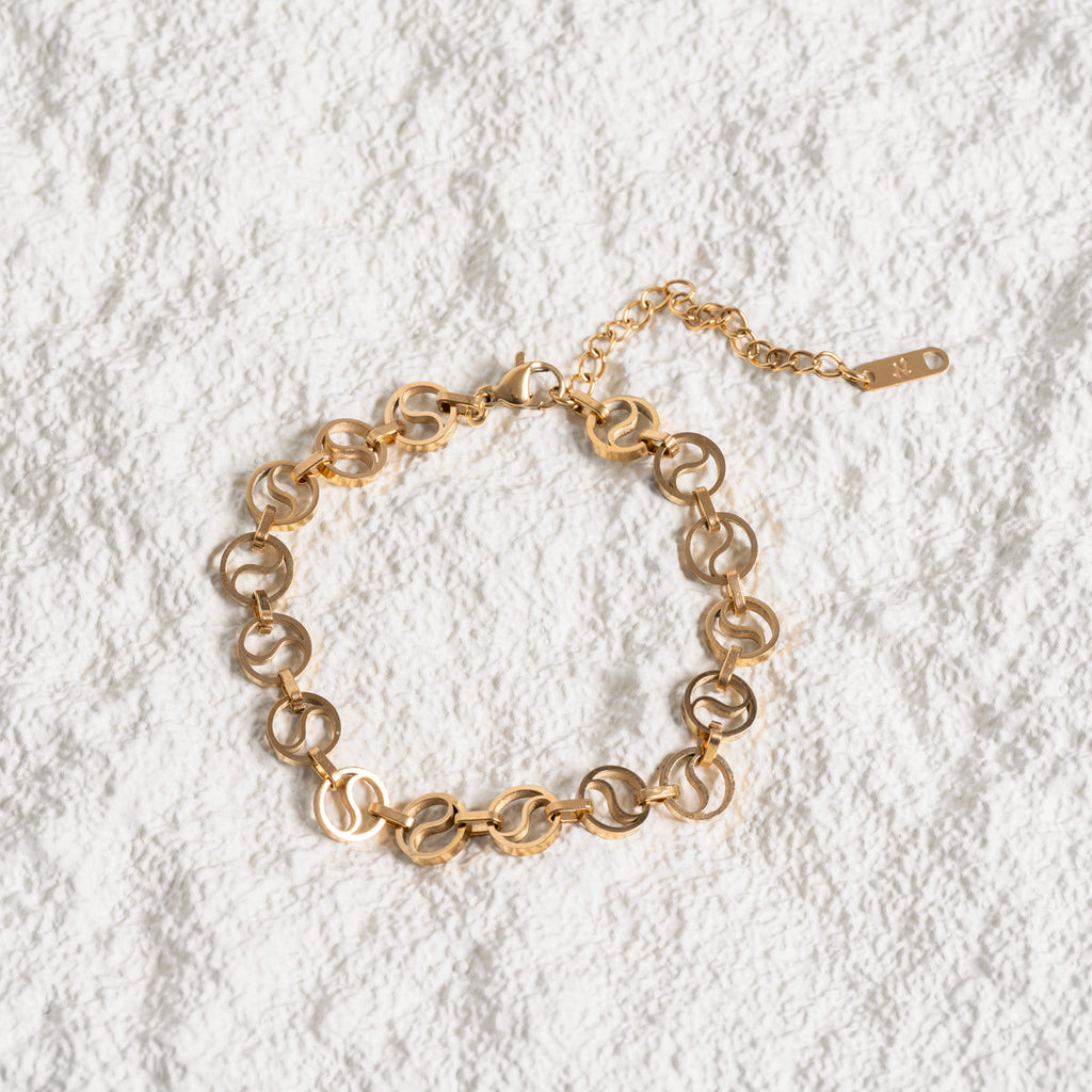 Pulsera de Cadena Santorini en Oro
