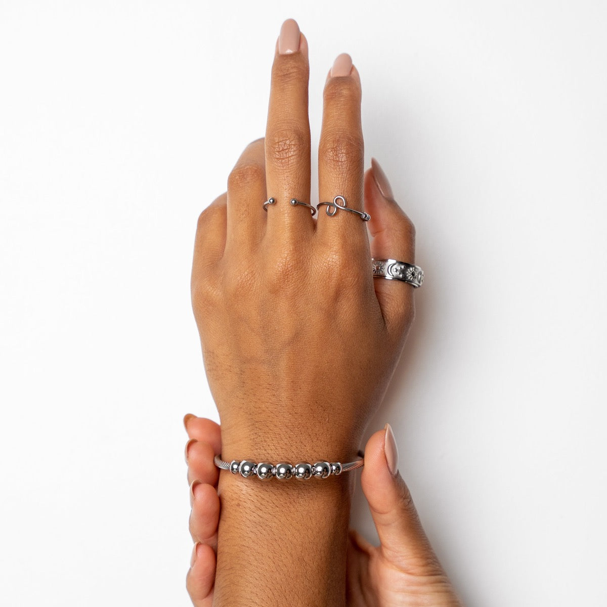 Pulsera Fidget Calma - Color Plata