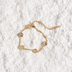Pulsera de Oro con Colgante Serra