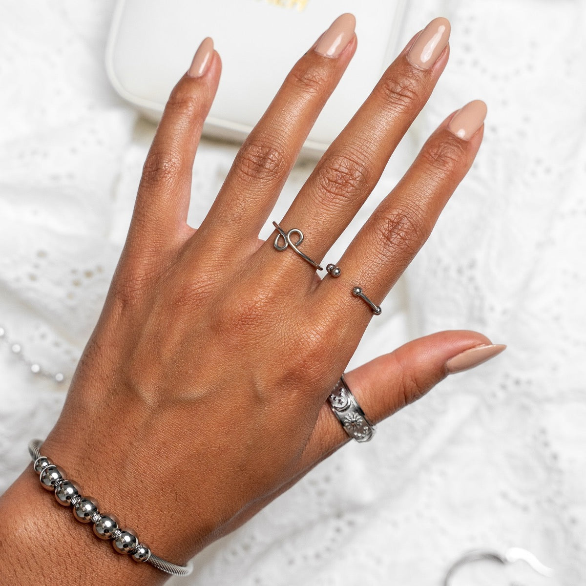 Pulsera Fidget Calma - Color Plata