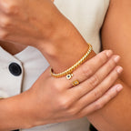 Pulsera Bangle Croissant - Color Dorado