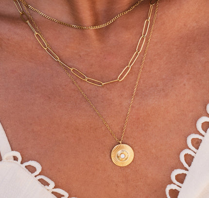 Triple Layer Cleopatra Collar - Gold