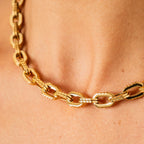 Collar de eslabones robustos Camden - Dorado
