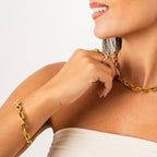 Collar de eslabones robustos Camden - Dorado