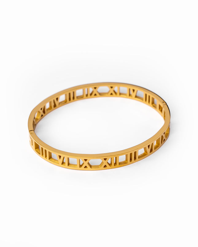 Pulsera de Números Huecos - Oro