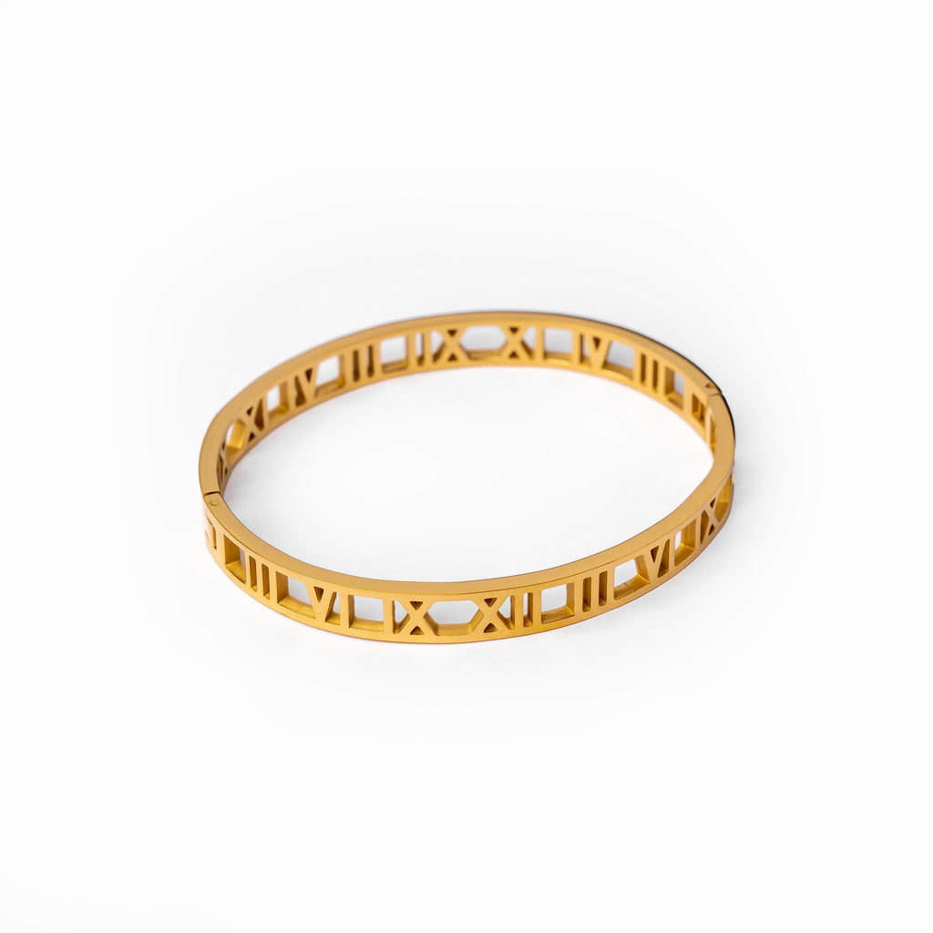Pulsera de Números Huecos - Oro
