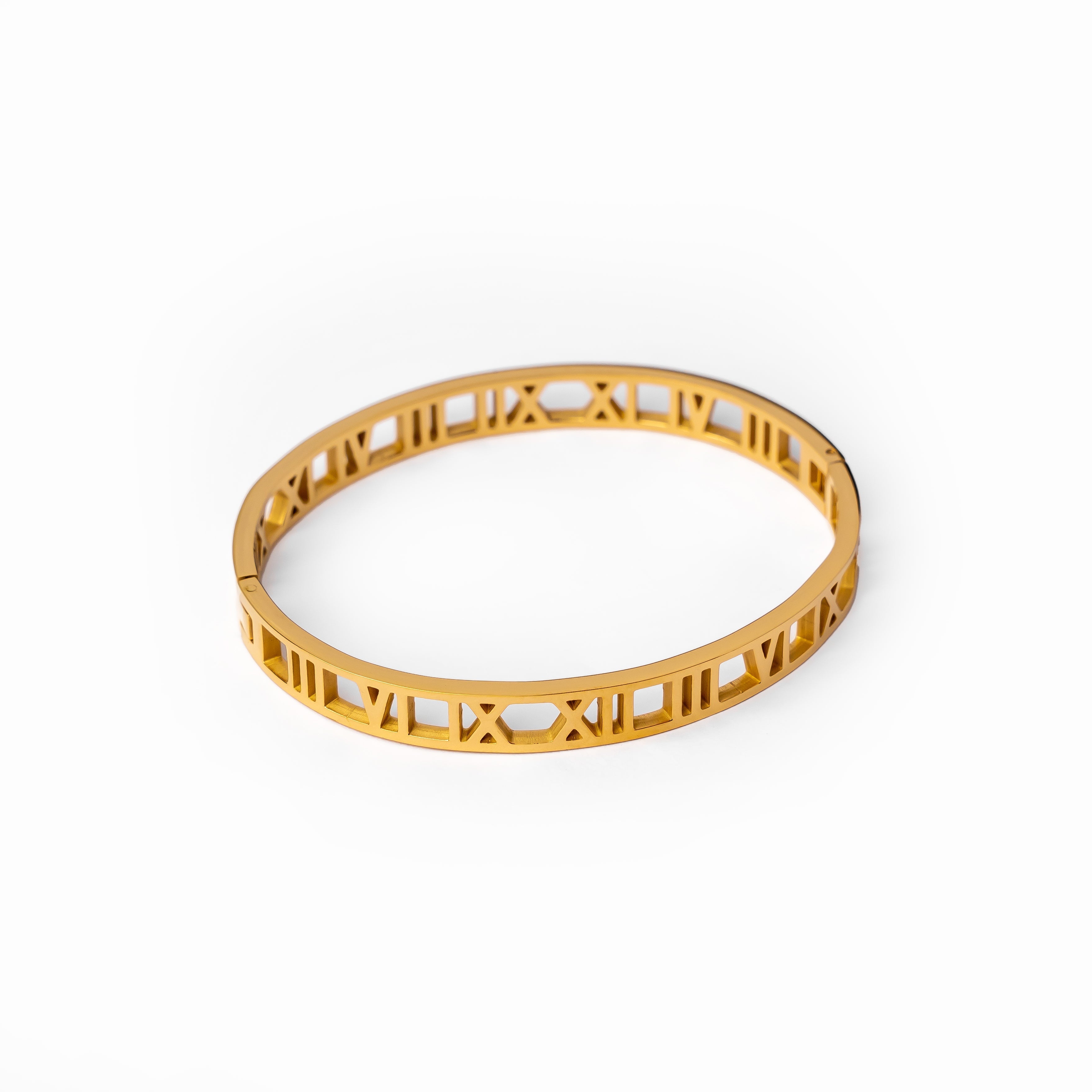 Pulsera de Números Huecos - Oro