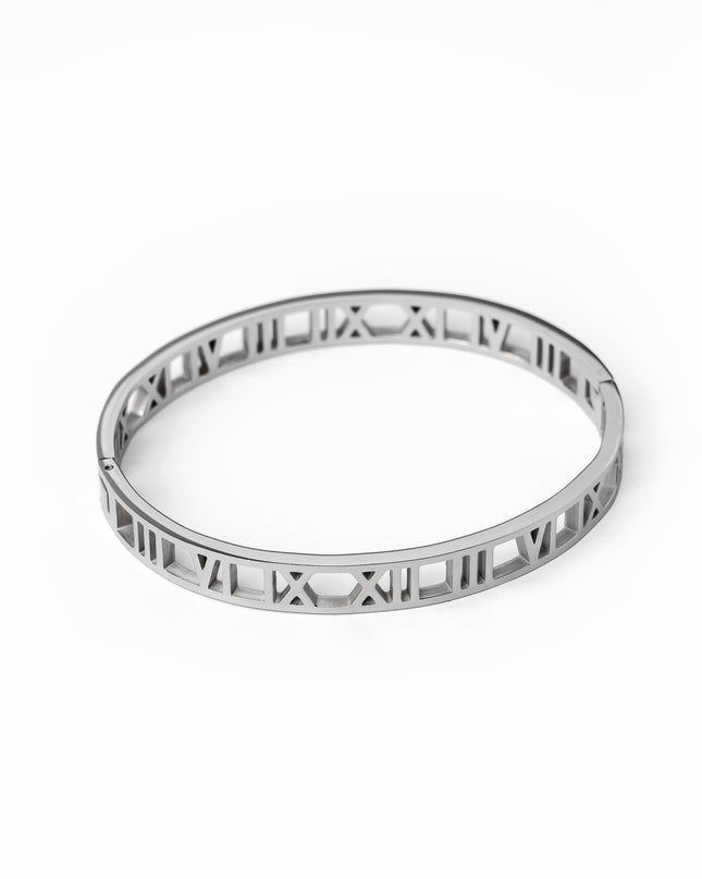 Pulsera de Números Huecos - Plata