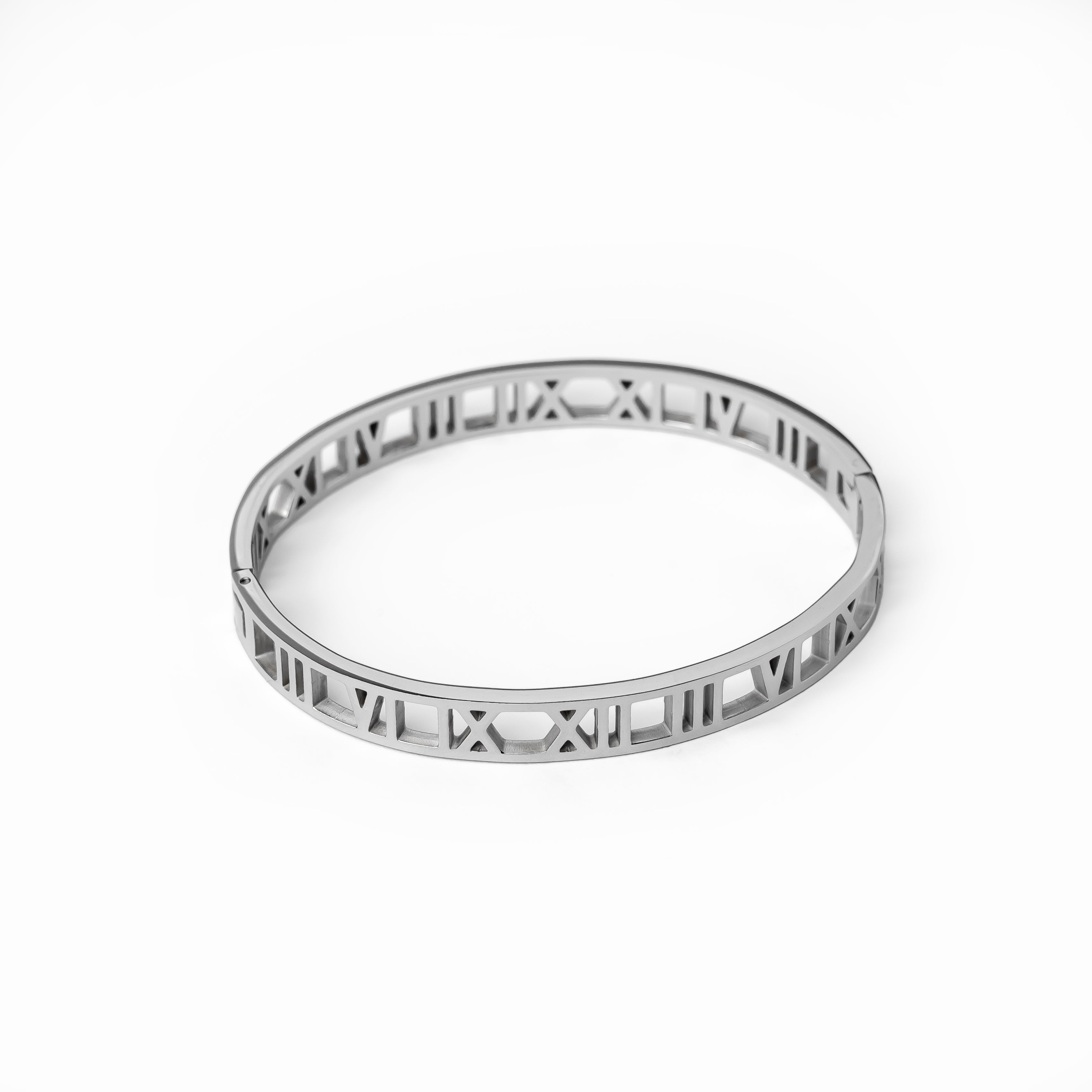 Pulsera de Números Huecos - Plata
