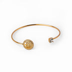 Brazalete de Piedra del Árbol de la Vida en Oro