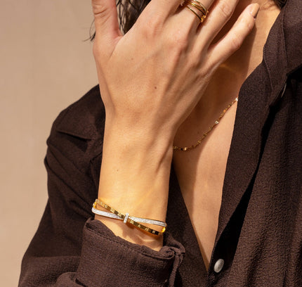 Pulsera Bangle Riviera - Oro