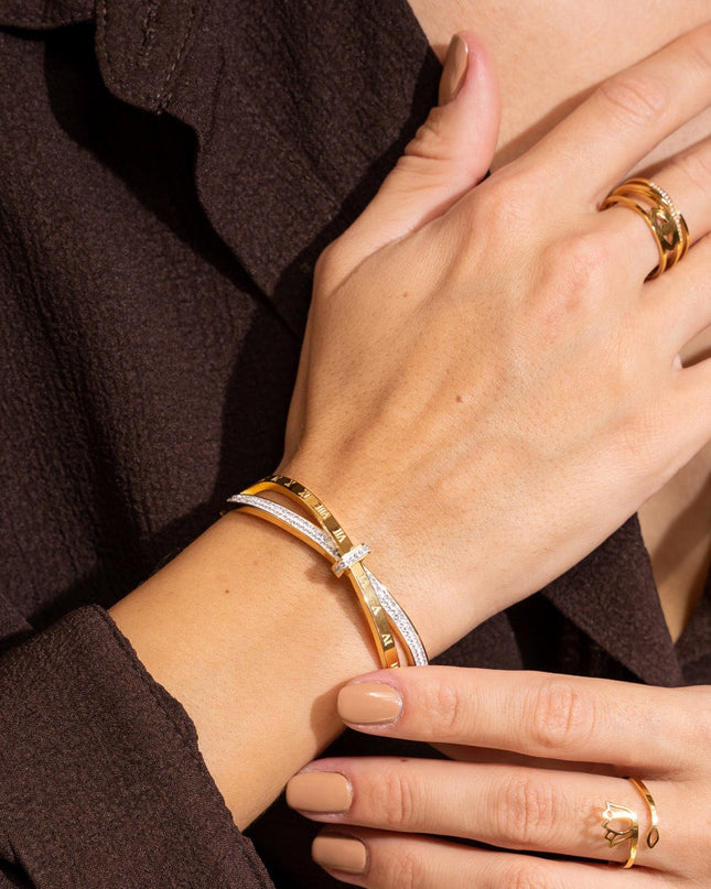 Pulsera Bangle Riviera - Oro