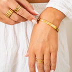 Pulsera de Gemas Variadas - Oro