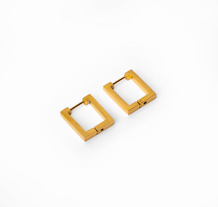 Pendientes Nova en Baño de Oro de 18K