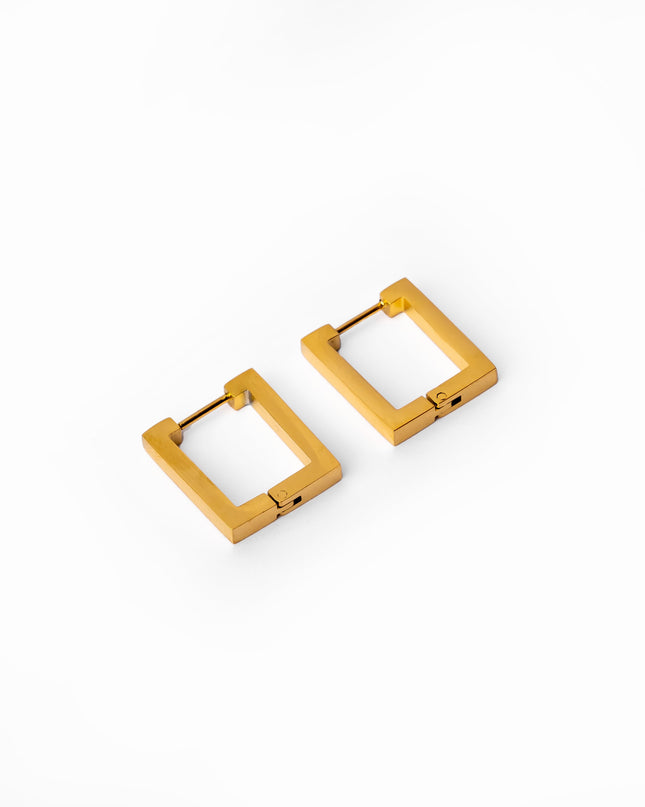 Pendientes Nova en Baño de Oro de 18K