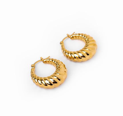 Aros Croissant en Oro