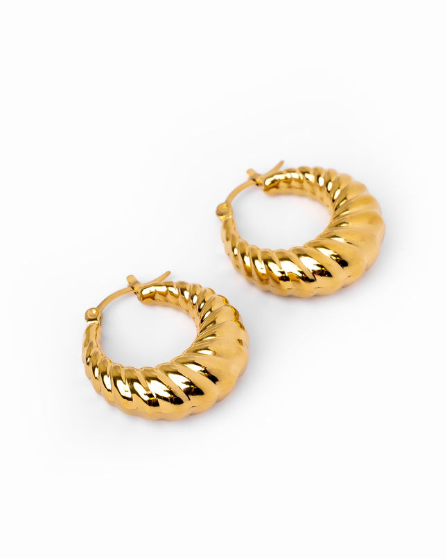 Aros Croissant en Oro
