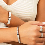 Pulsera de Piedra en Estuche - Plata