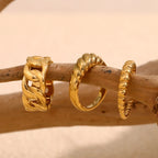 18K Gold Plated Minimalist Ring for Women