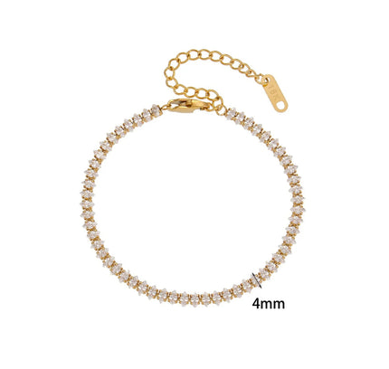 E.B.belle Miniamlist Pulsera para hombre Joyería de oro Estilo callejero Acero inoxidable 316L Pulseras de cadena cubana chapadas en oro de 18 quilates para mujer